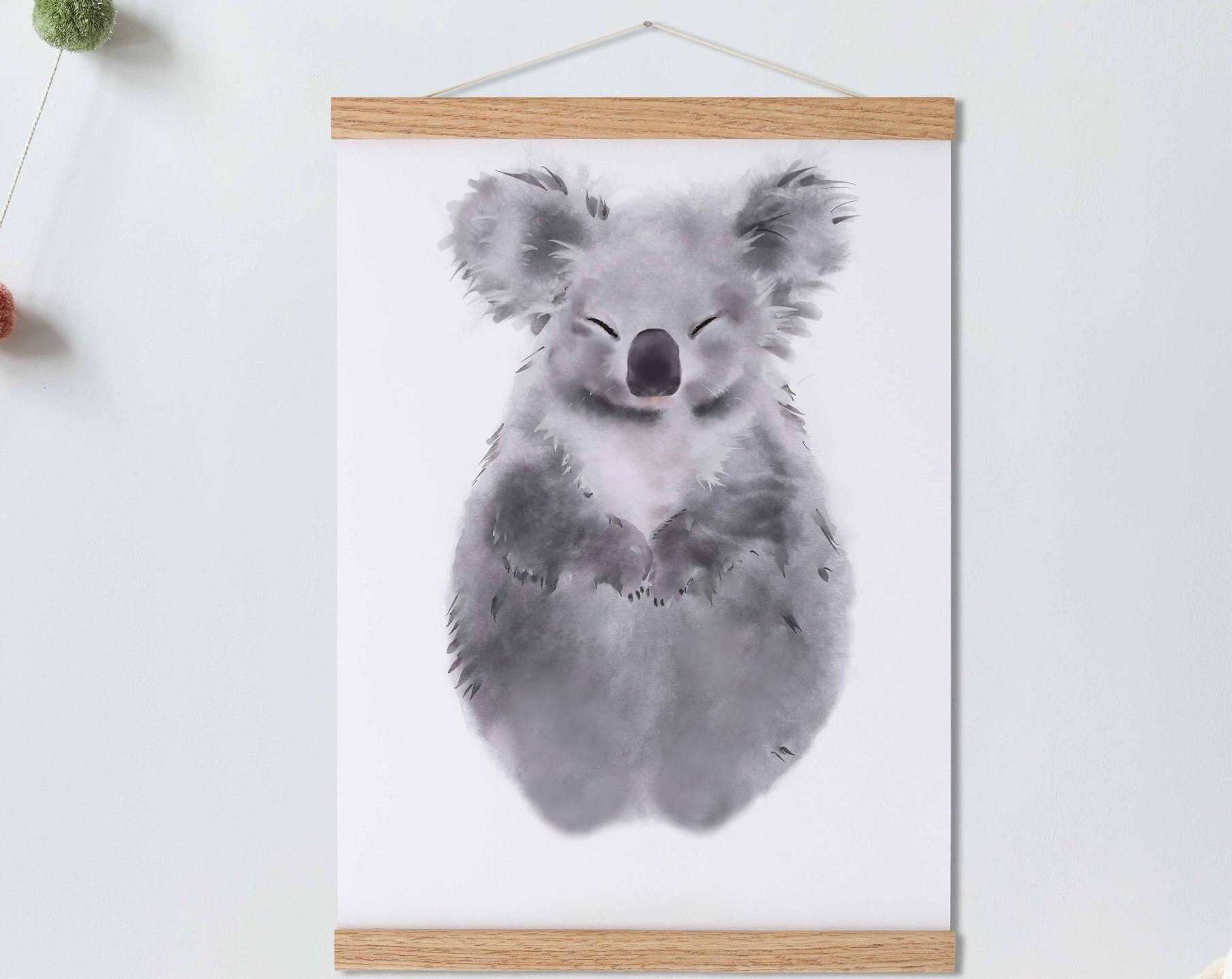 Cute Koala, Baby Gift and Pets Gift Personalized,, Footprint Set, Mural Baby & Children's Room Animals, Koala-babyanimal