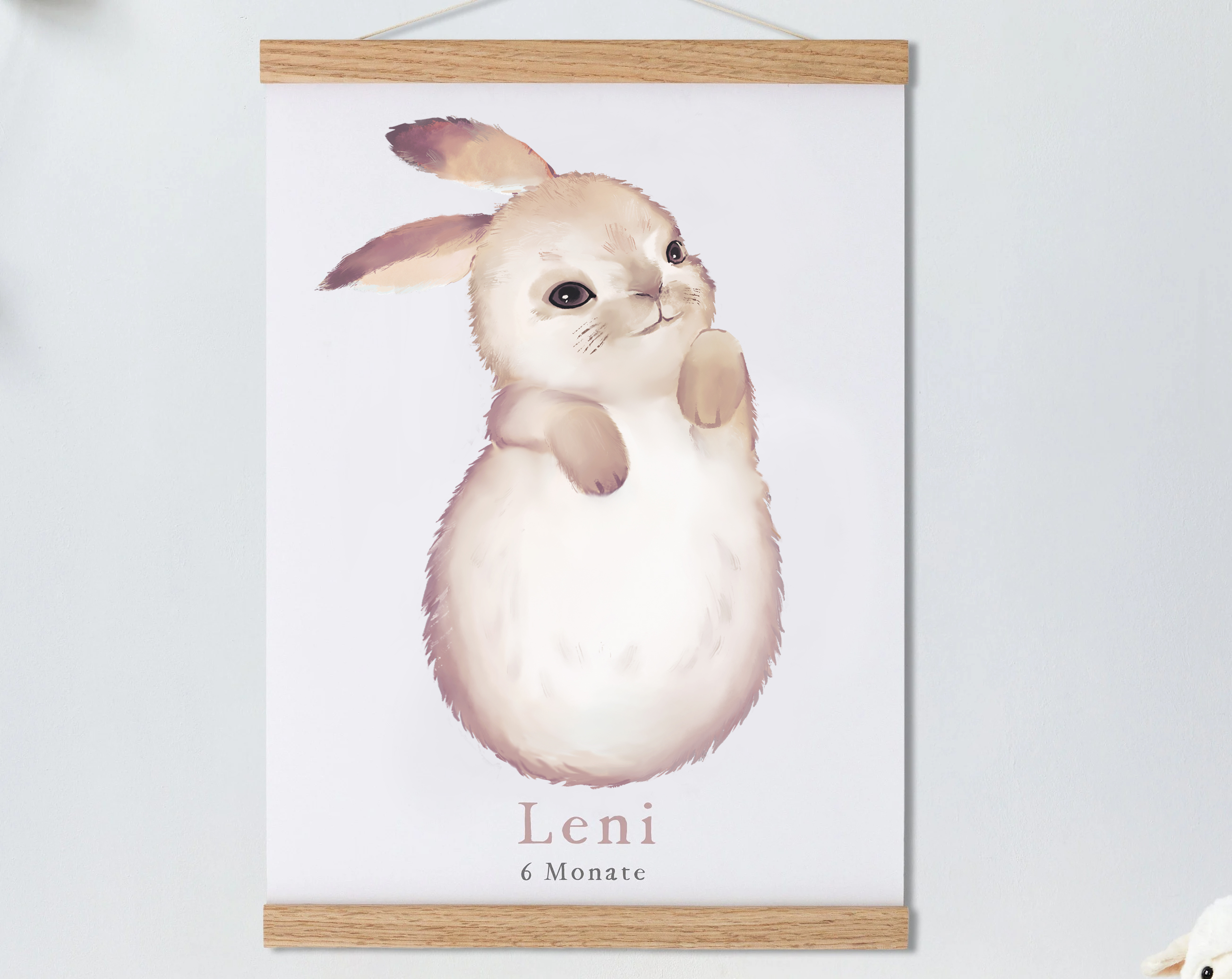 Cute Rabbit, Baby Gift and Pets Gift Personalized,, Footprint Set, Mural Baby & Children's Room Animals,Year of the Rabbit-babyanimal