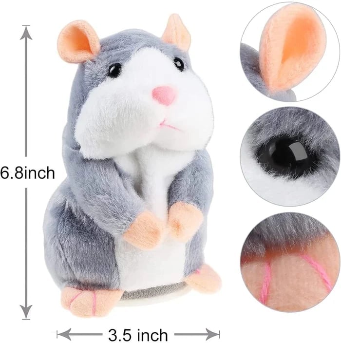 (New Year PRE Sale- SAVE 50% OFF)Talking Hamster Plush Toy(BUY 3 GET FREE SHIPPING)