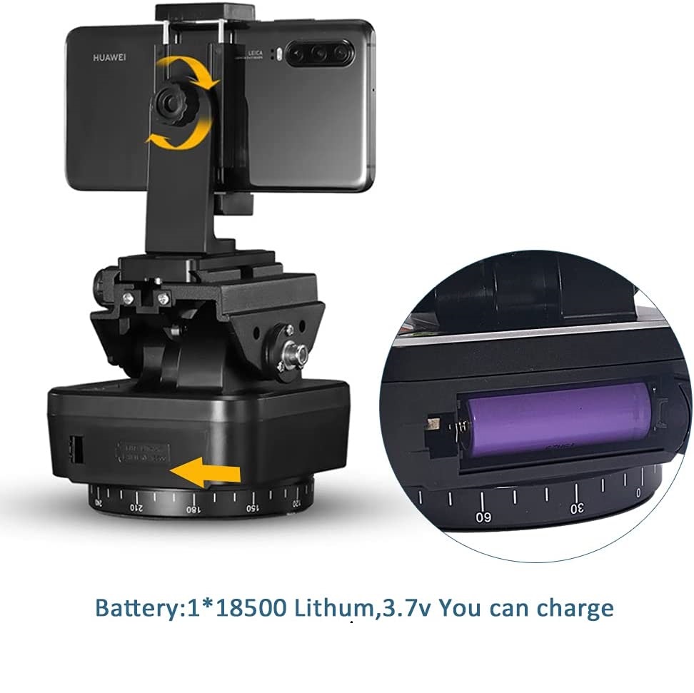 YT-1000/YT-1200/YT-2000 Auto Motorized Rotating Panoramic Head Tripod Stabilizer for Smartphone Cameras Mirrorless Camera-babyanimal