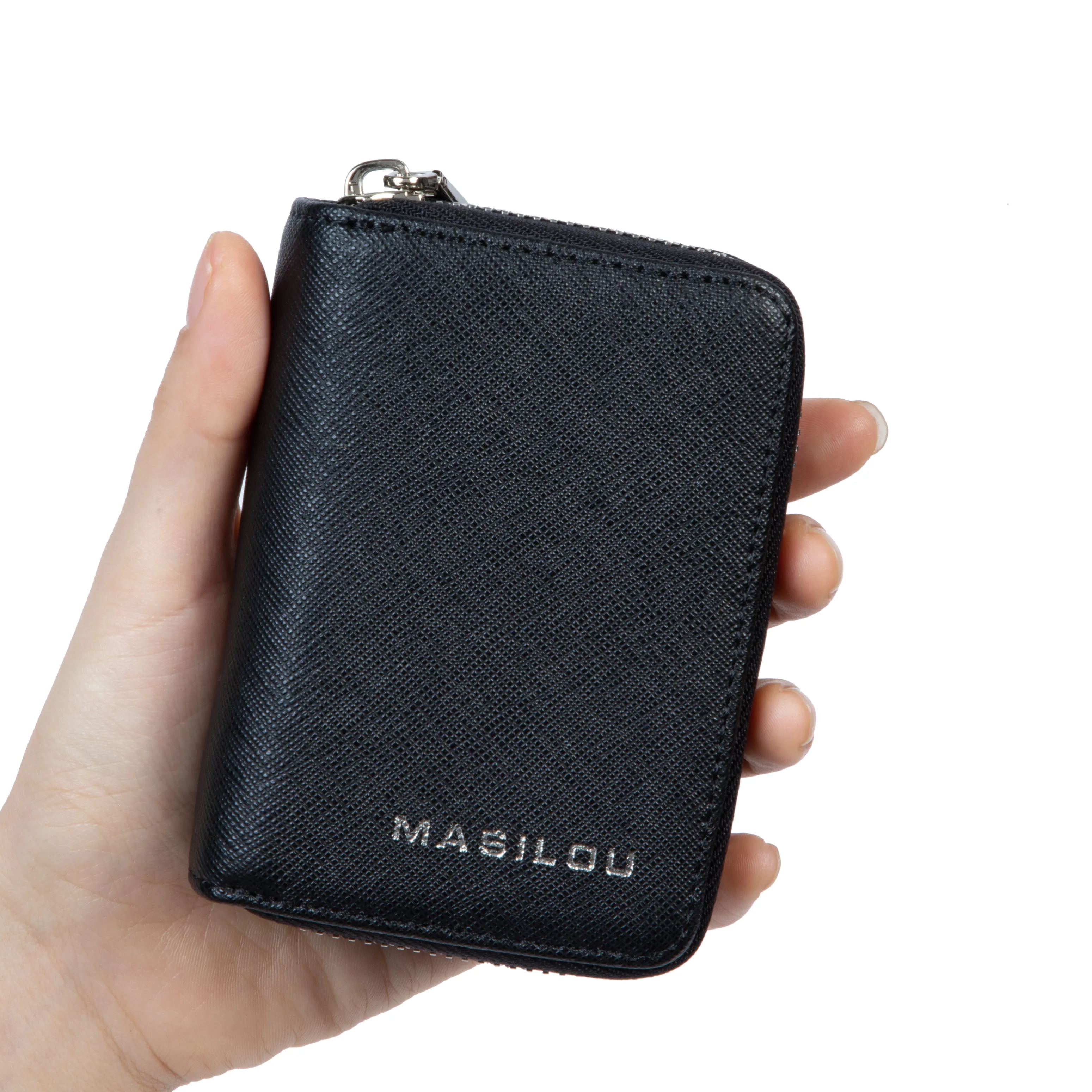 Leather Zipper Coin Pocket Wallet(Anti-theft Brush)-babyanimal