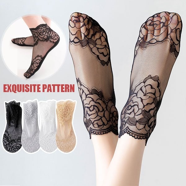 (❤Mother's Day Sale - Save 50% OFF) 3 Pairs Ladies Fashion Lace Socks