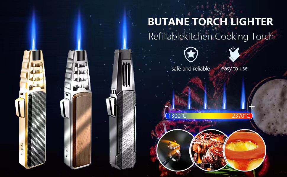 Multifuction Butane Torch Lighter,Fits for all you Cooking needs