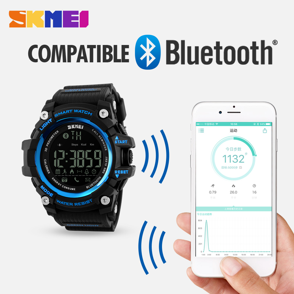 bluetooth digital watch-Skmei Watch Manufacture Co.,Ltd