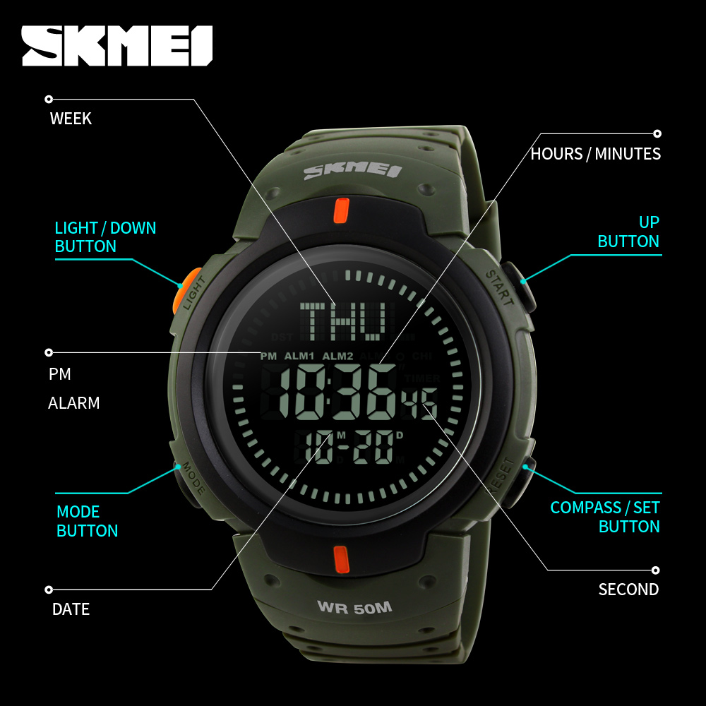 multifunction sport watch for men-Skmei Watch Manufacture Co.,Ltd