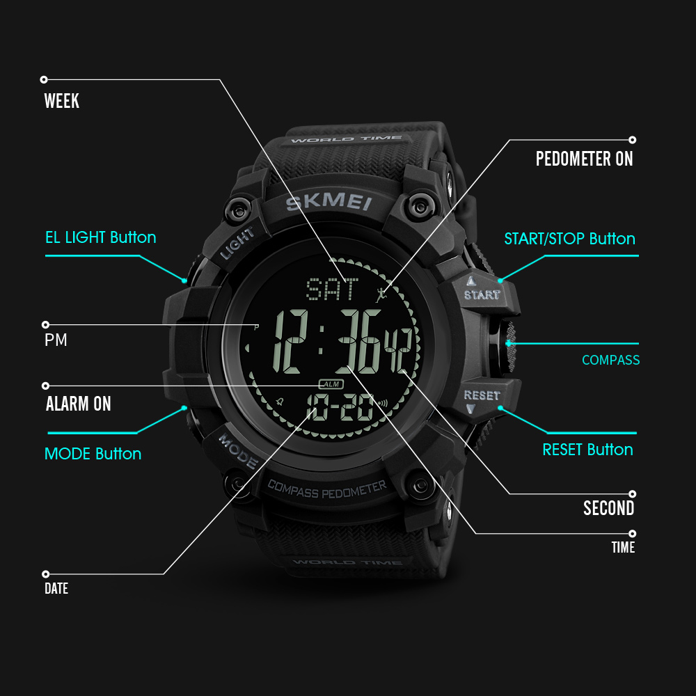 multifunction outdoor watch-Skmei Watch Manufacture Co.,Ltd