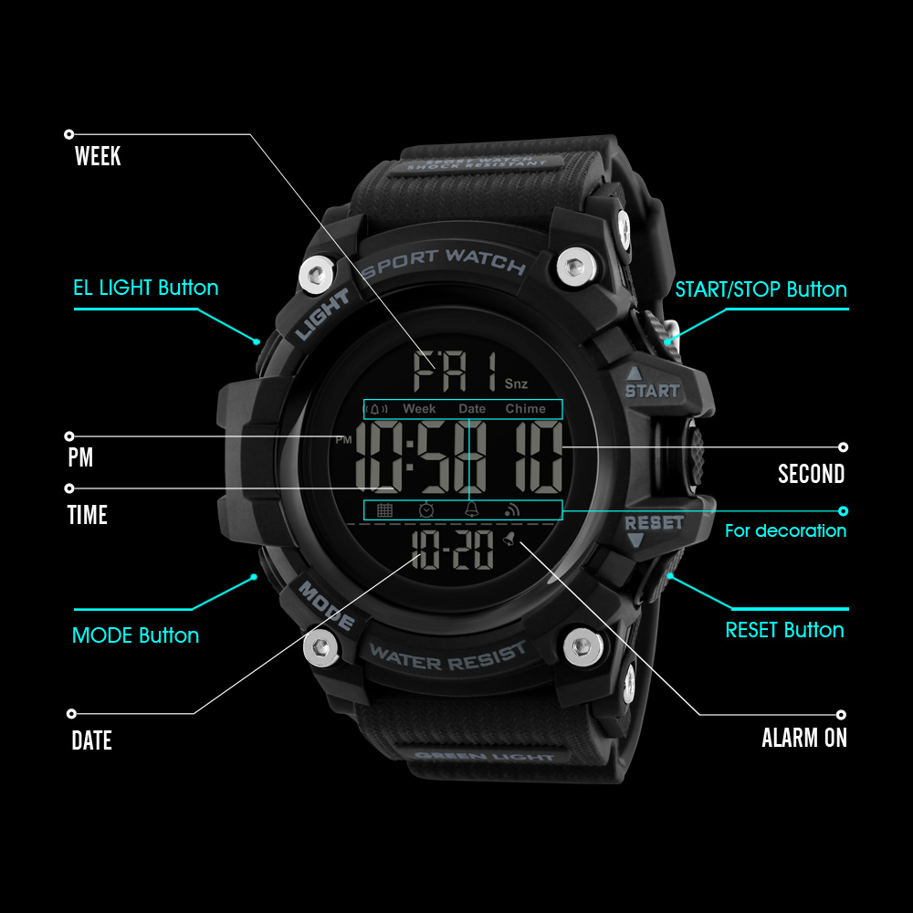 man digital watches-Skmei Watch Manufacture Co.,Ltd