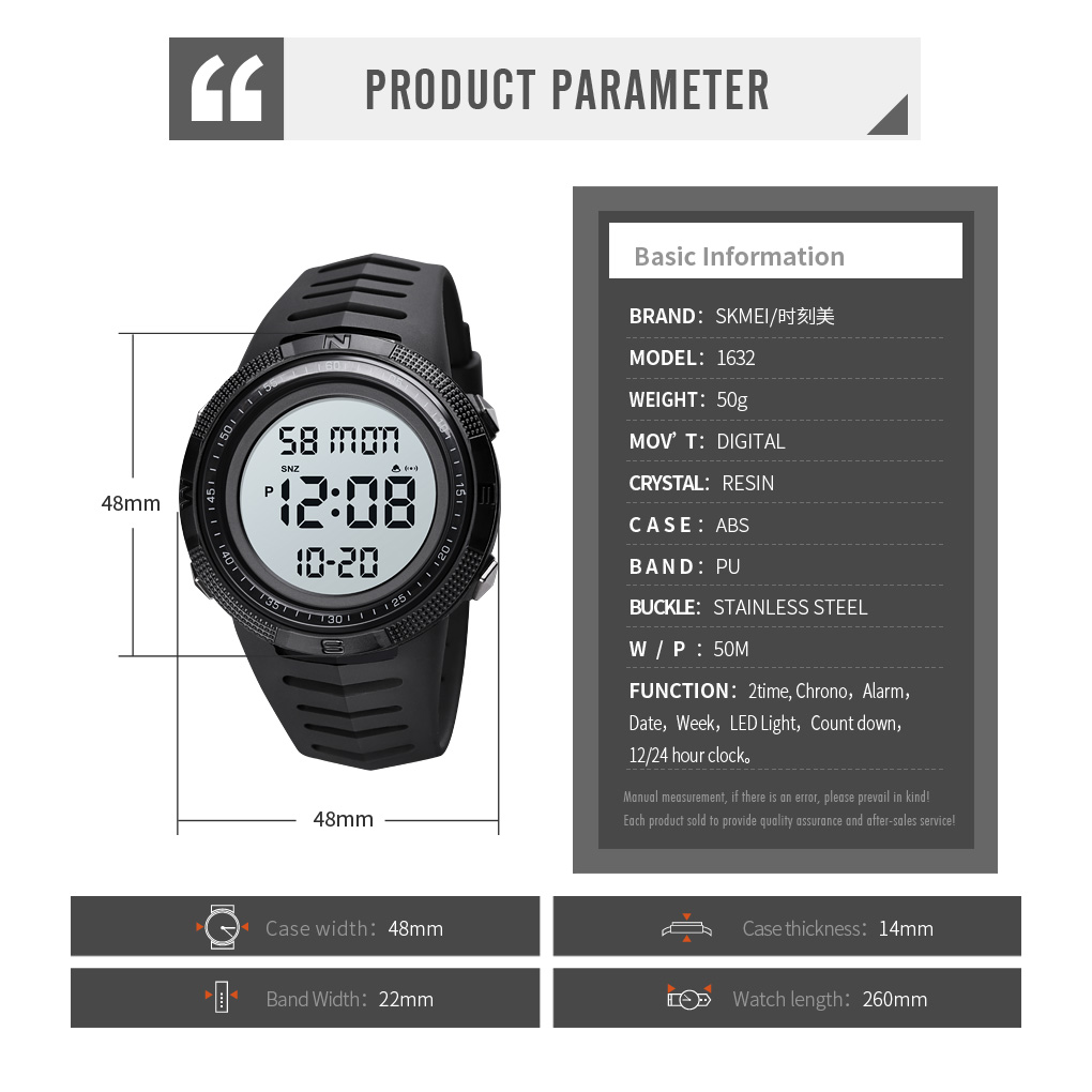 OEM custom digital watches-Skmei Watch Manufacture Co.,Ltd