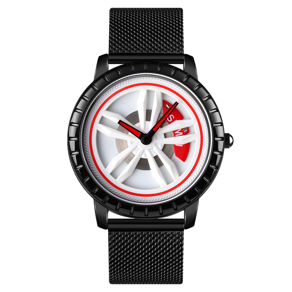 men rim hub watch car design analog quartz-Skmei Watch Manufacture Co.,Ltd