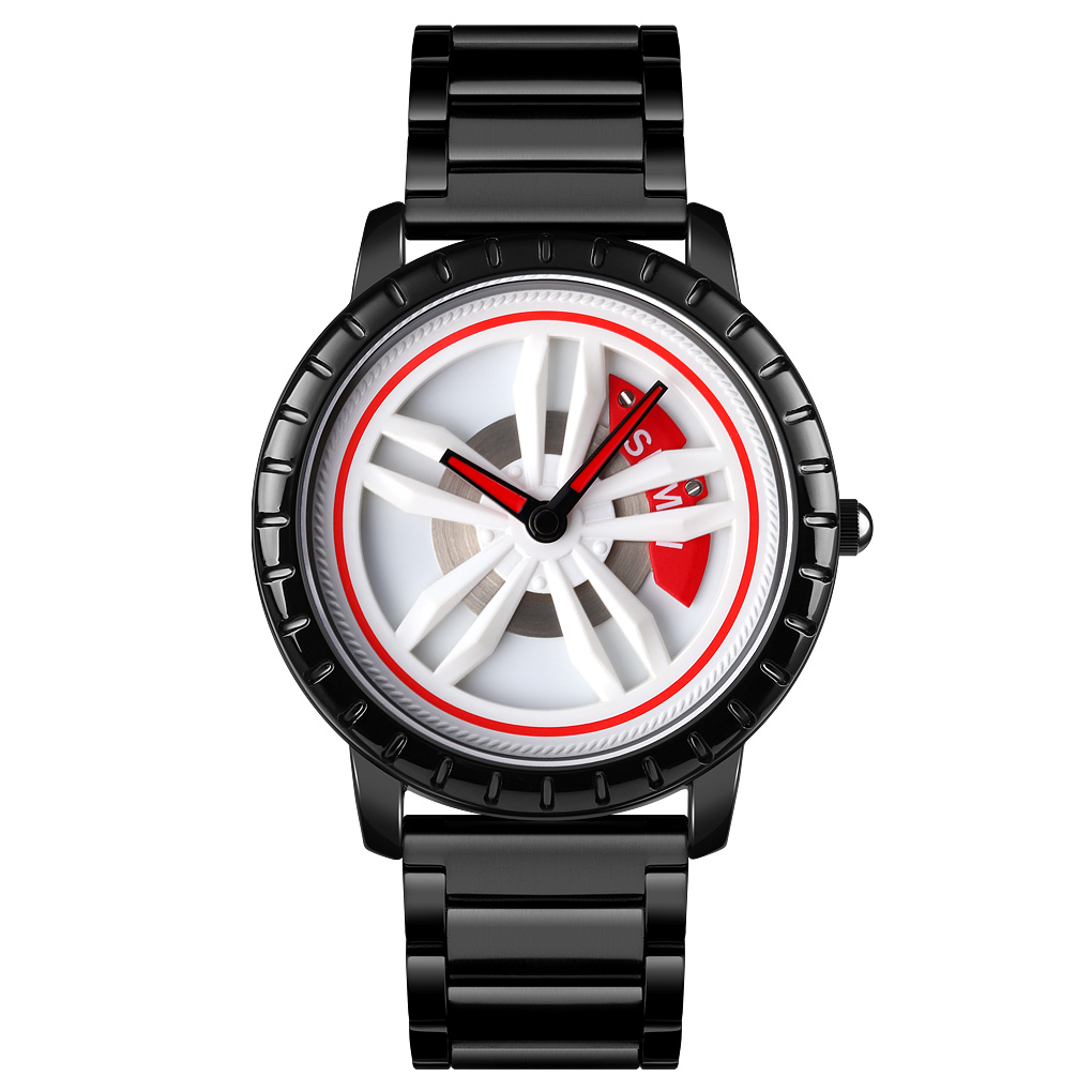 men rim hub watch car design analog quartz-Skmei Watch Manufacture Co.,Ltd