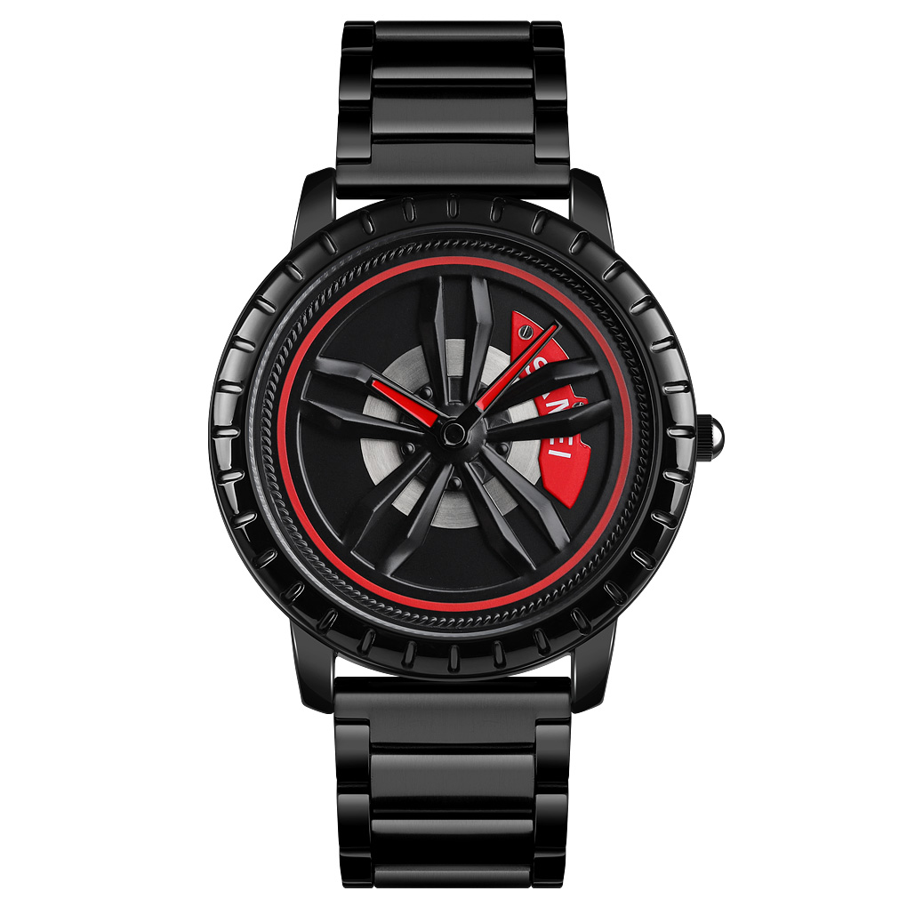 men rim hub watch car design analog quartz-Skmei Watch Manufacture Co.,Ltd
