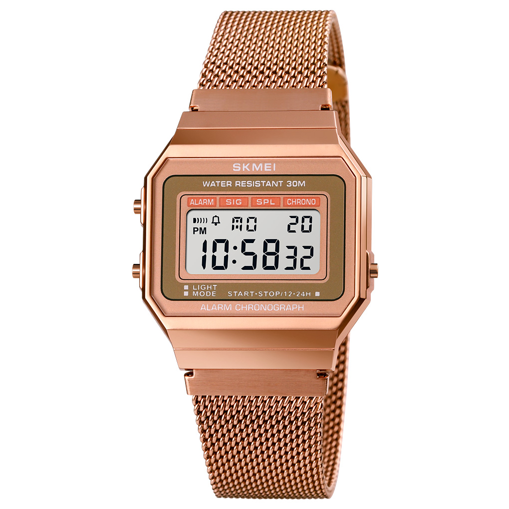 gold gents digital watch-Skmei Watch Manufacture Co.,Ltd