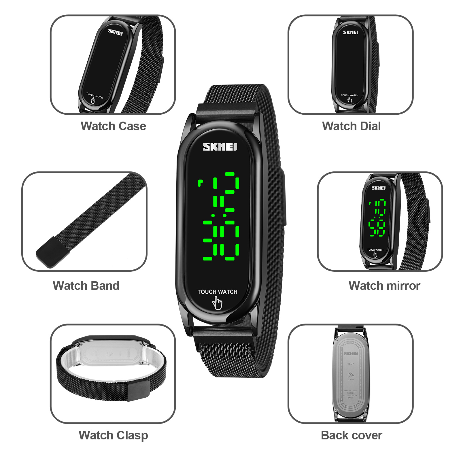 touch led watches-Skmei Watch Manufacture Co.,Ltd
