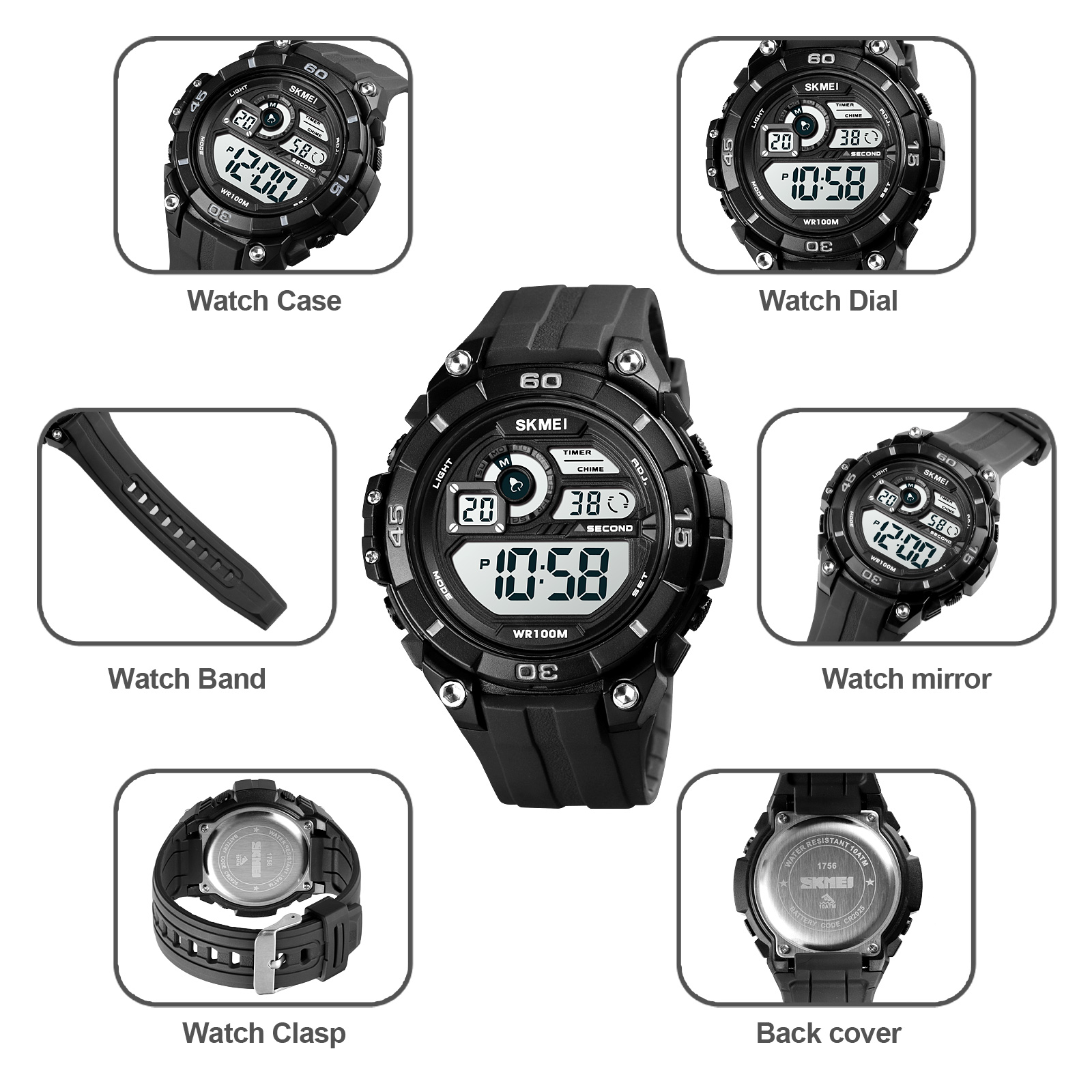 waterproof digital watches-Skmei Watch Manufacture Co.,Ltd