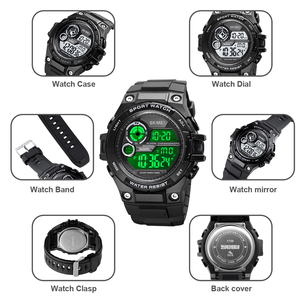 waterproof digital watch-Skmei Watch Manufacture Co.,Ltd