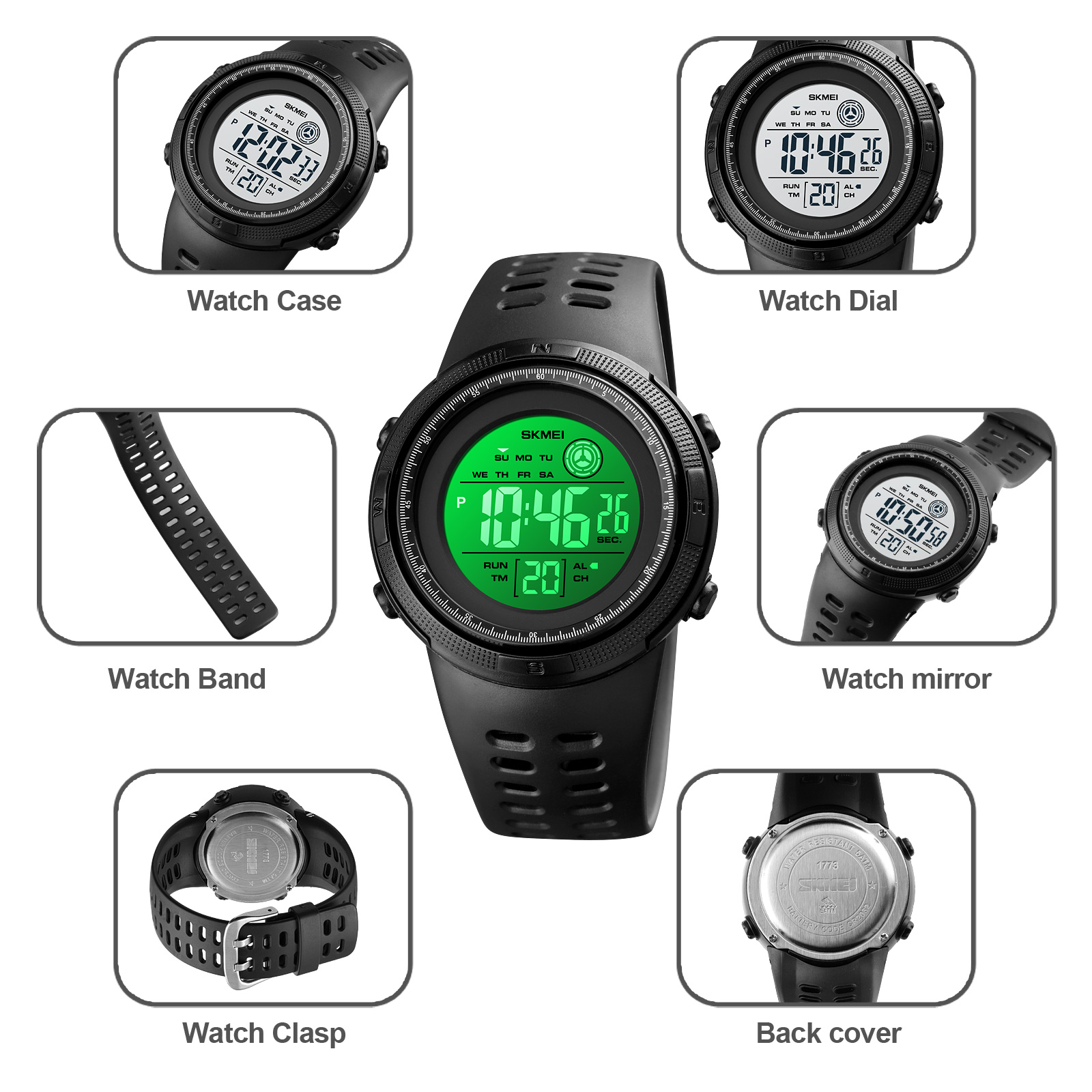 digital watch unisex -Skmei Watch Manufacture Co.,Ltd