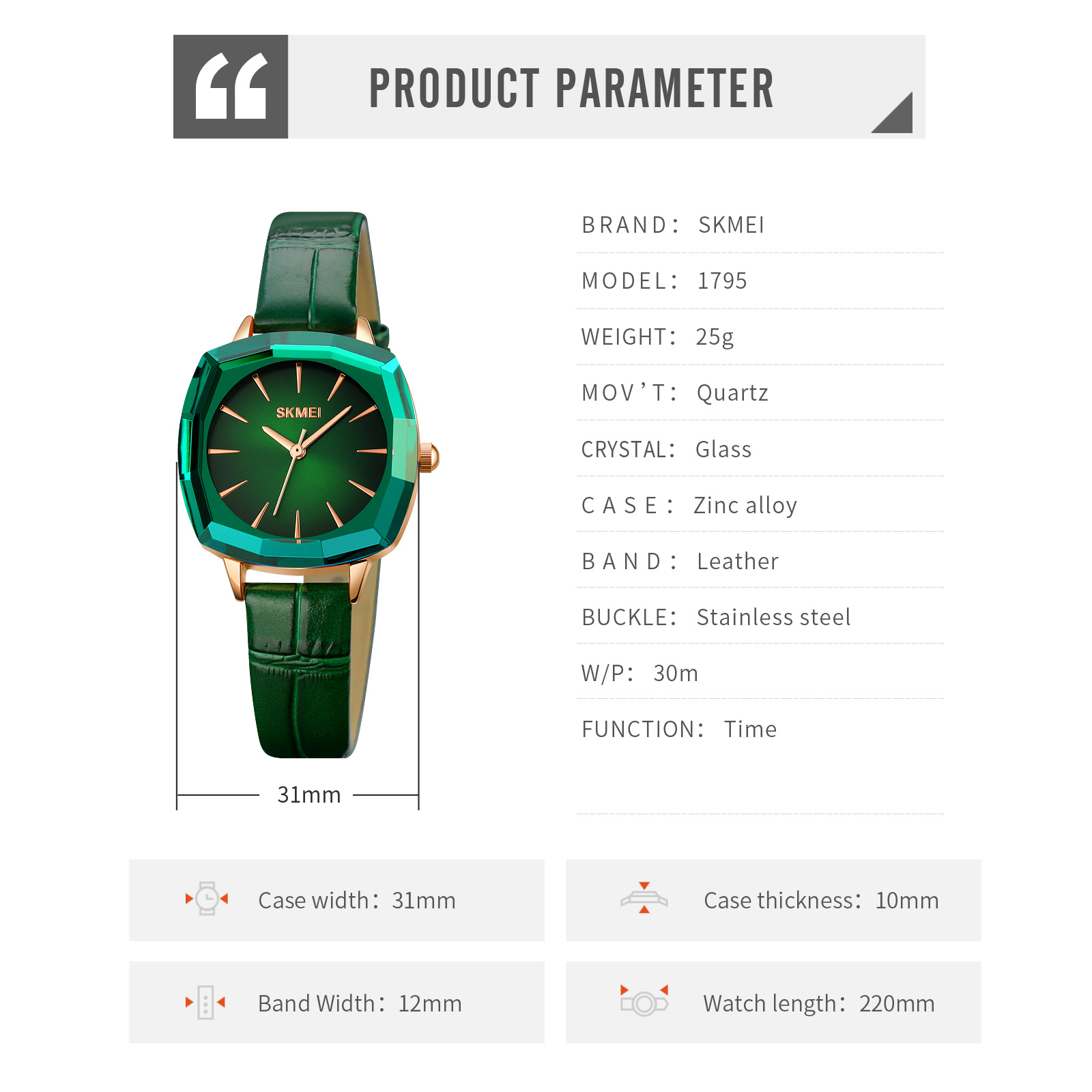 women wrist watch quartz-Skmei Watch Manufacture Co.,Ltd