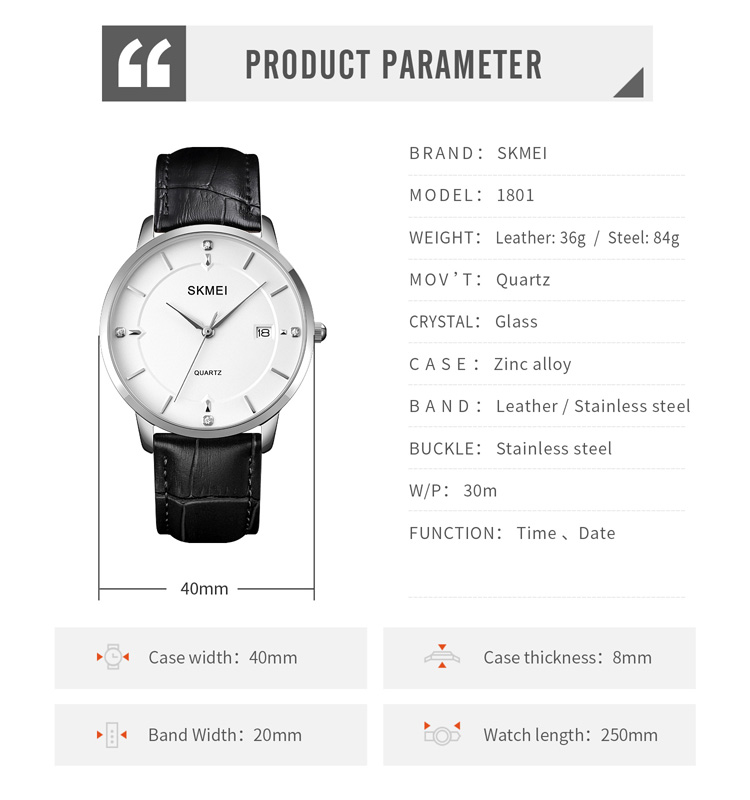 leather watch-Skmei Watch Manufacture Co.,Ltd