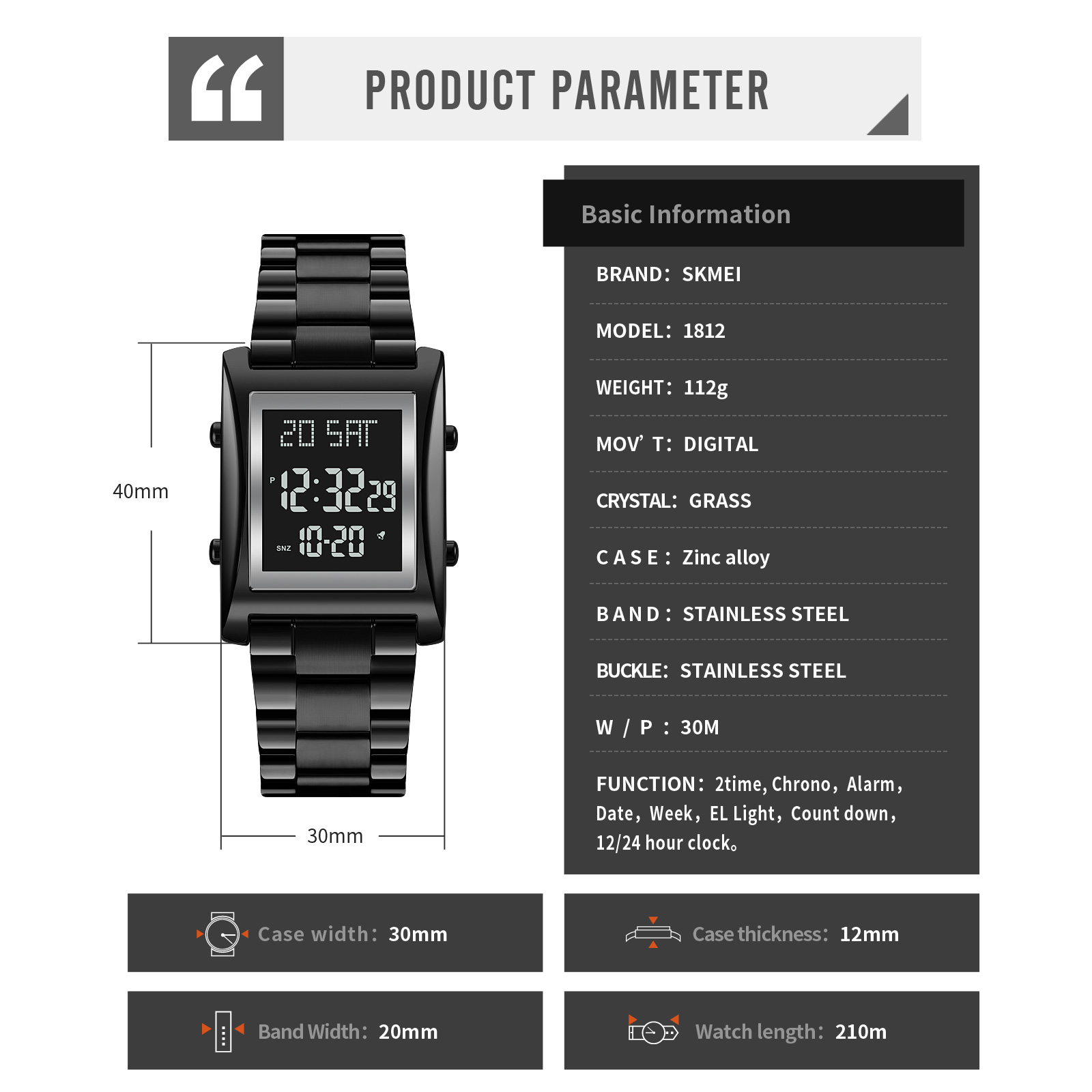 Digital Watches Men Wrist Wholesalers-Skmei Watch Manufacture Co.,Ltd