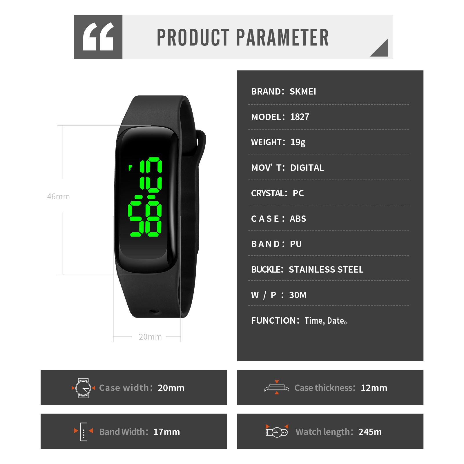 led wristwatch vender-Skmei Watch Manufacture Co.,Ltd