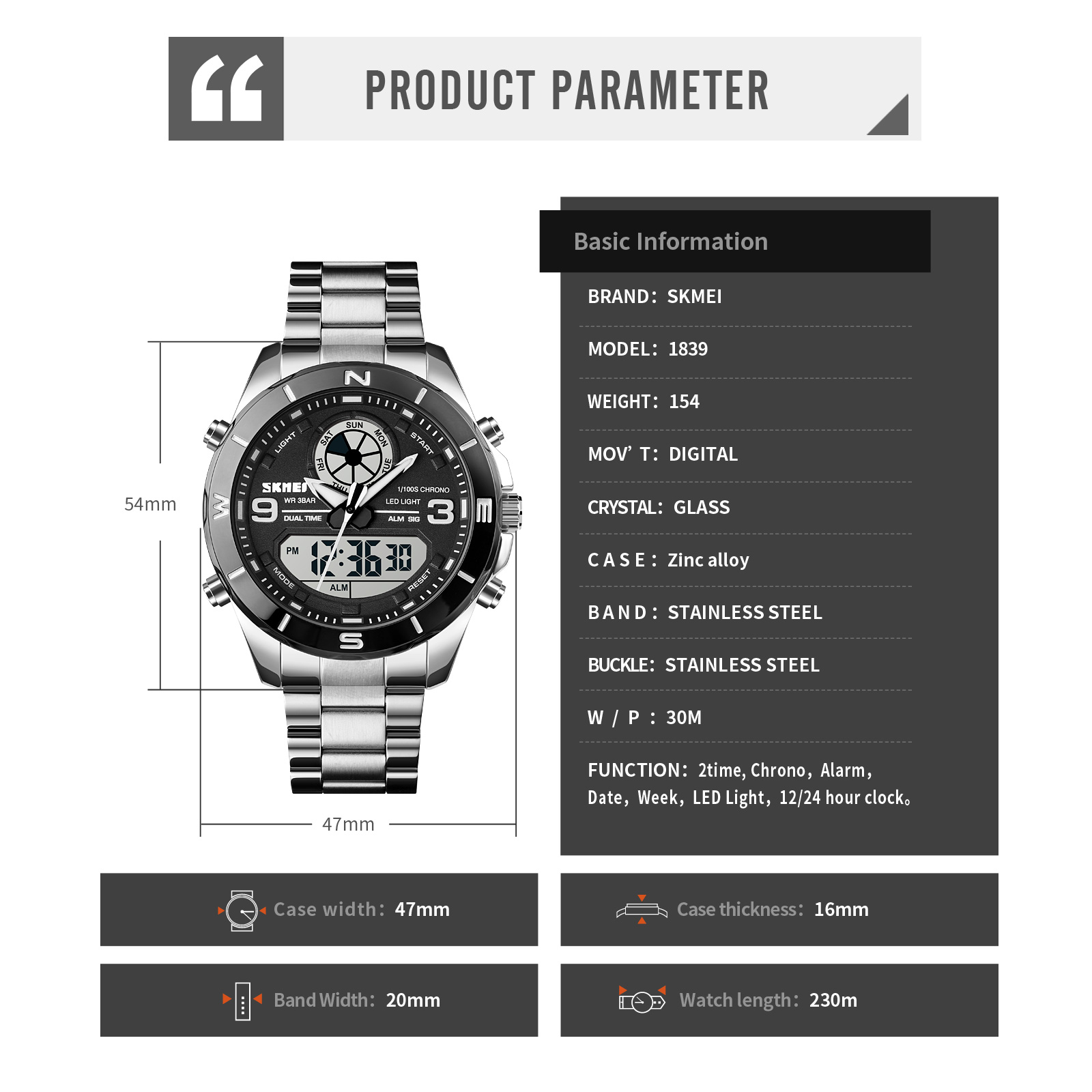relojes varon-Skmei Watch Manufacture Co.,Ltd
