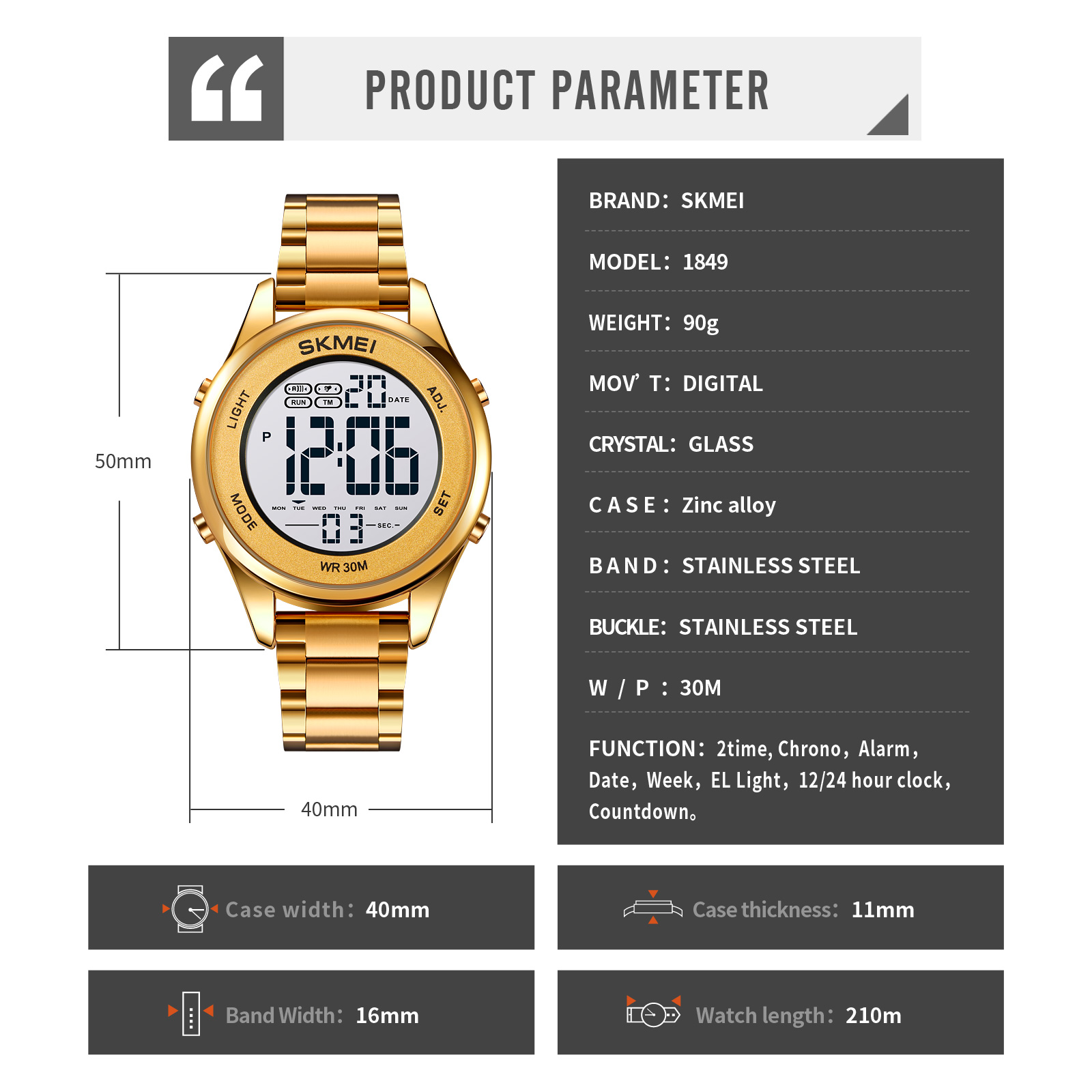 cheap digital watch-Skmei Watch Manufacture Co.,Ltd
