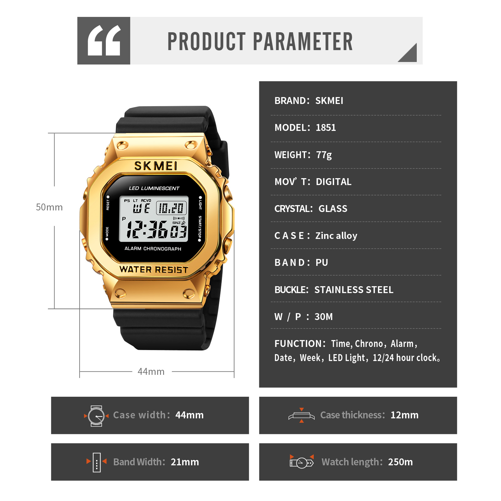 custom watches supplier-Skmei Watch Manufacture Co.,Ltd