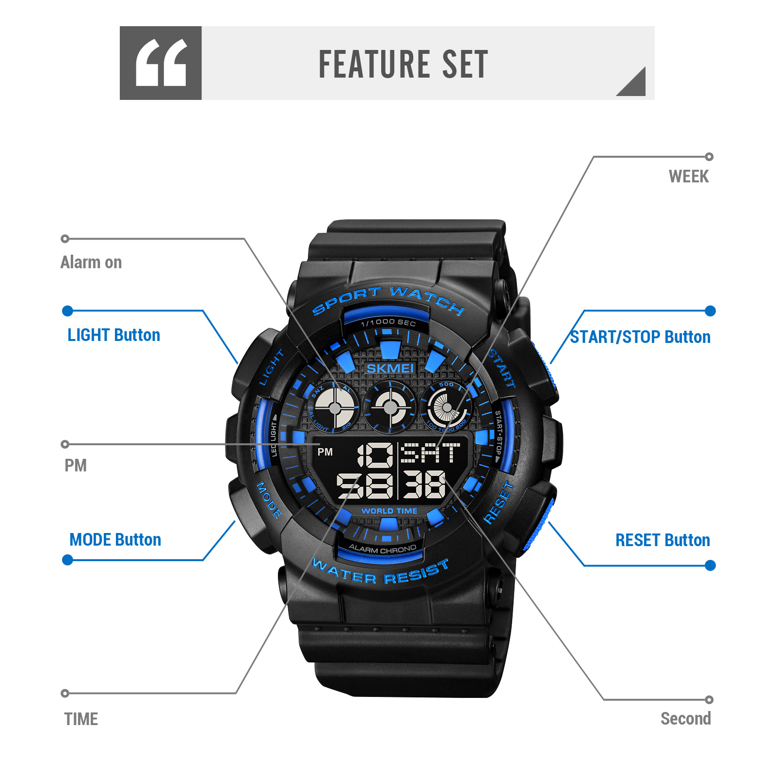 digital sport watches -Skmei Watch Manufacture Co.,Ltd