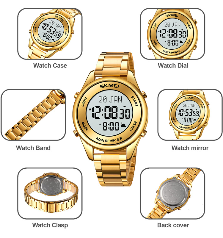 kiblah time watch-Skmei Watch Manufacture Co.,Ltd
