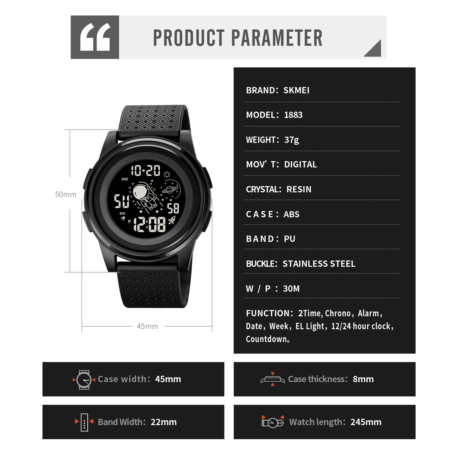 Professional Digital Watch Wholesaler-Skmei Watch Manufacture Co.,Ltd