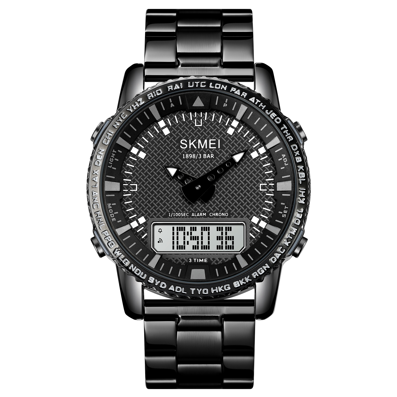 SKMEI 1302bkwt Black/White