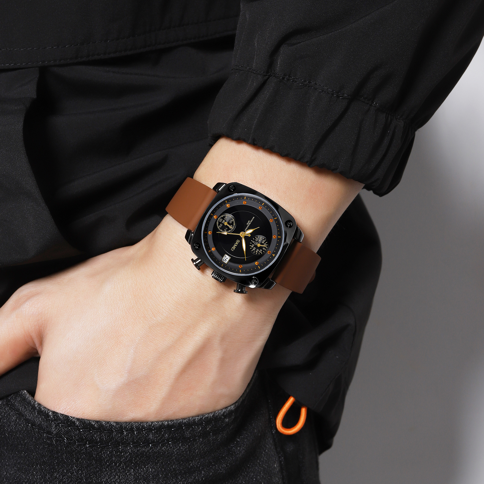 men wrist watches genuine leather-Skmei Watch Manufacture Co.,Ltd