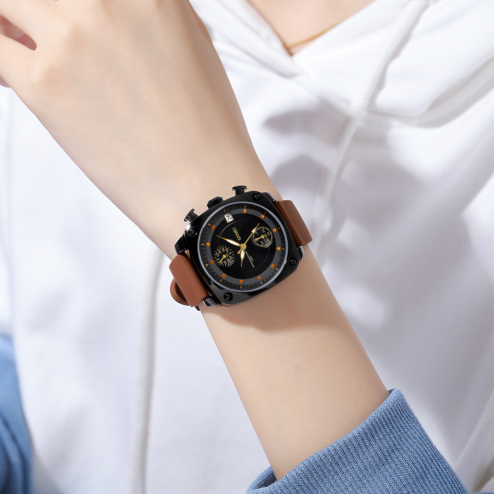men wrist watches genuine leather-Skmei Watch Manufacture Co.,Ltd