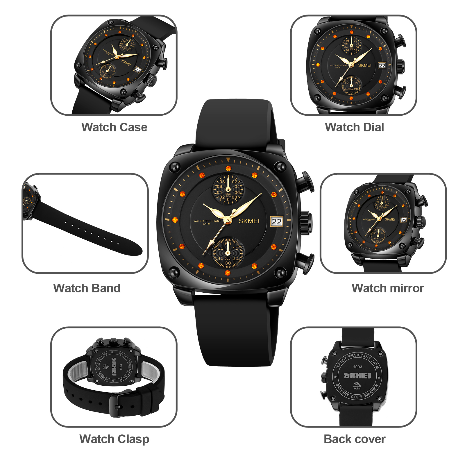 men wrist watches genuine leather-Skmei Watch Manufacture Co.,Ltd