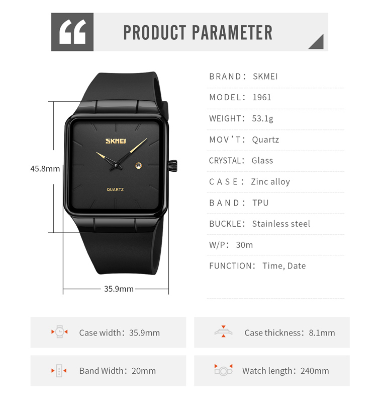 high quality quartz watch-Skmei Watch Manufacture Co.,Ltd