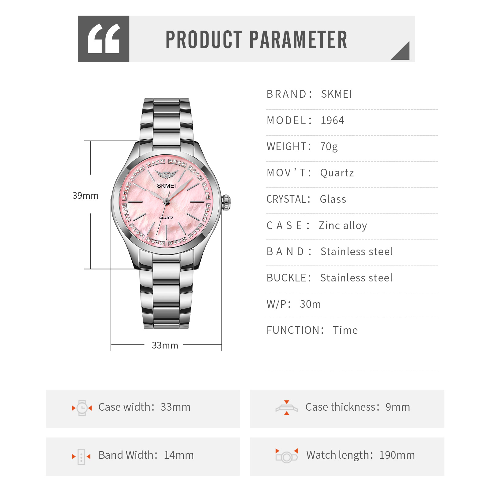 woman watch oem-Skmei Watch Manufacture Co.,Ltd