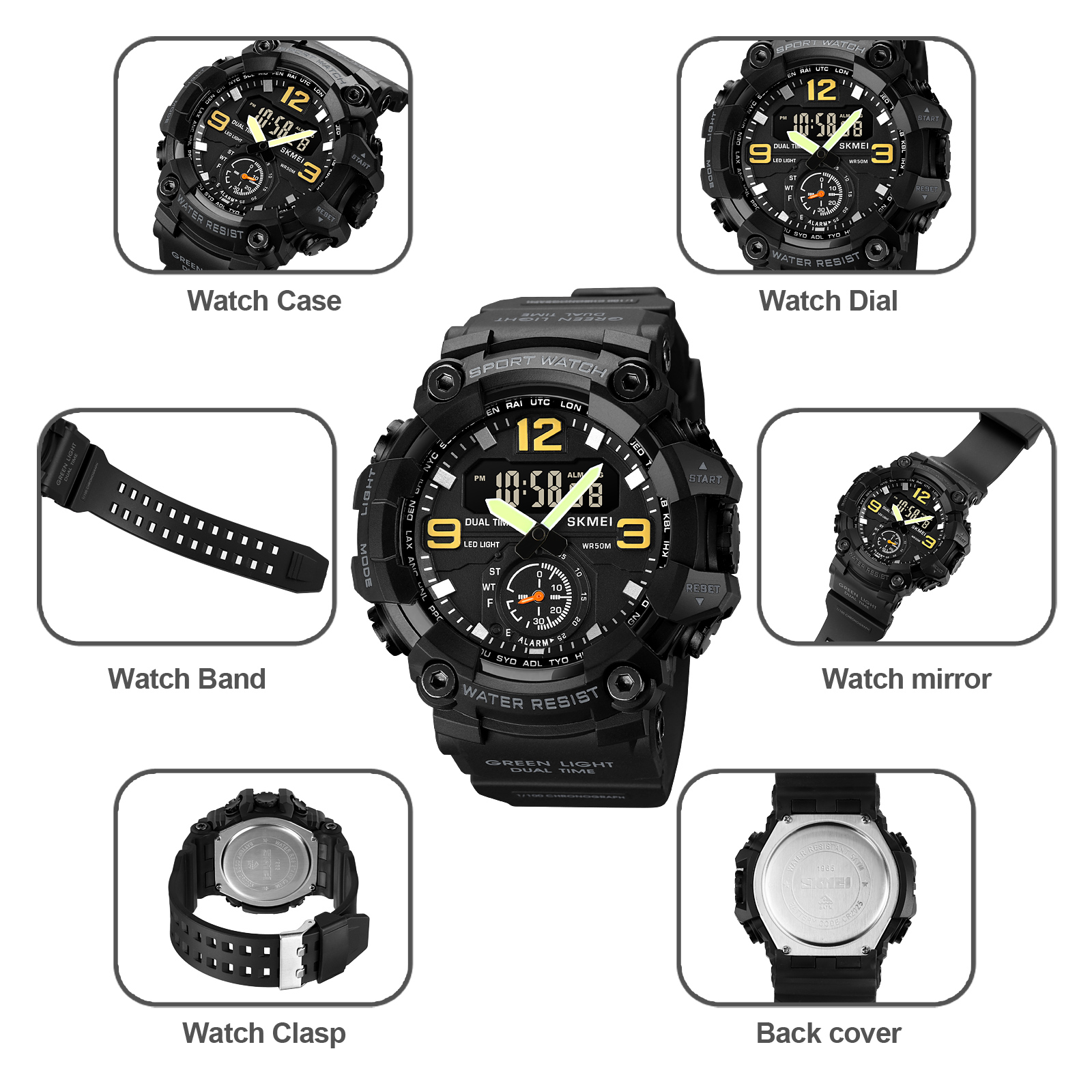 digital analogue watch-Skmei Watch Manufacture Co.,Ltd