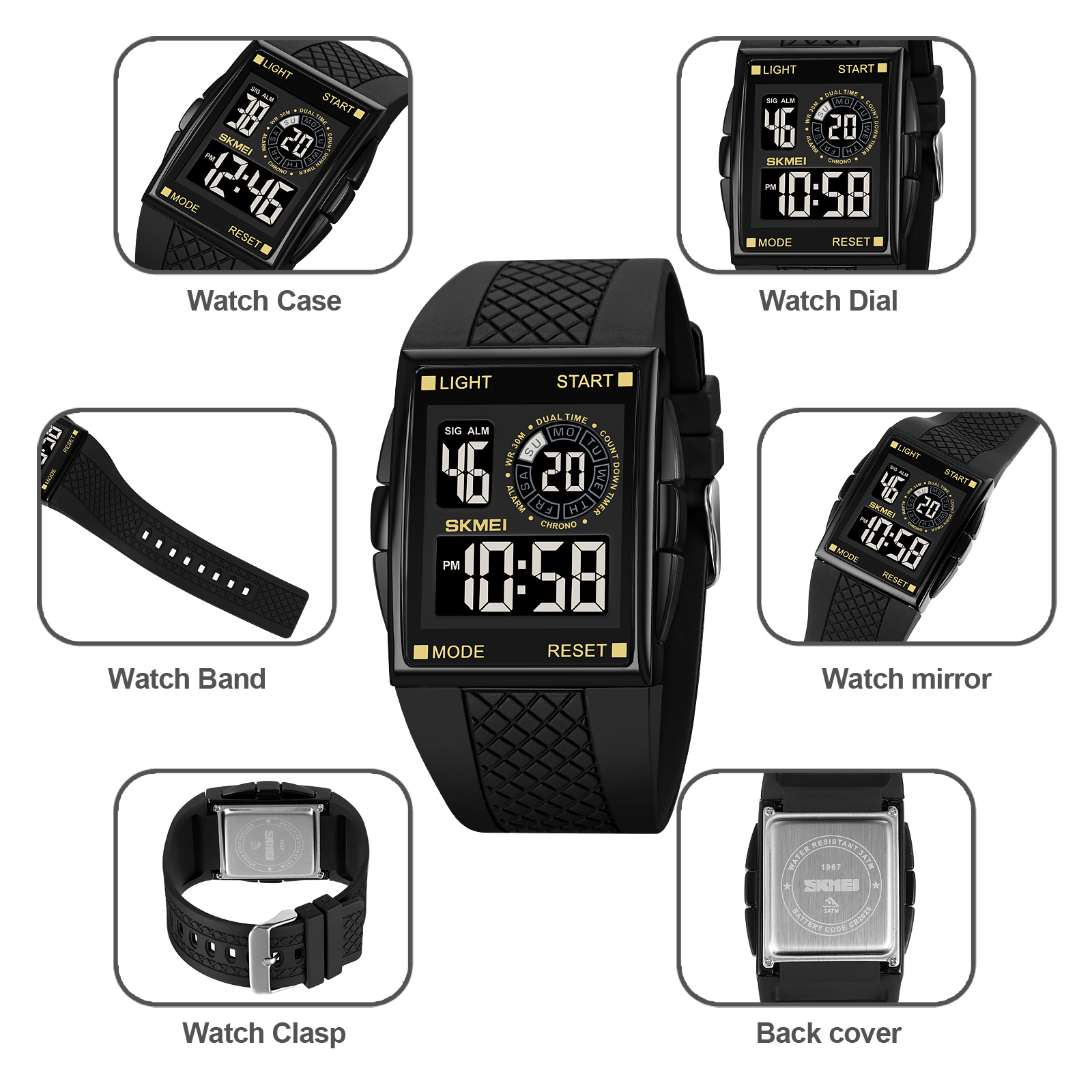 Digital Sport Watch Wholesale-Skmei Watch Manufacture Co.,Ltd