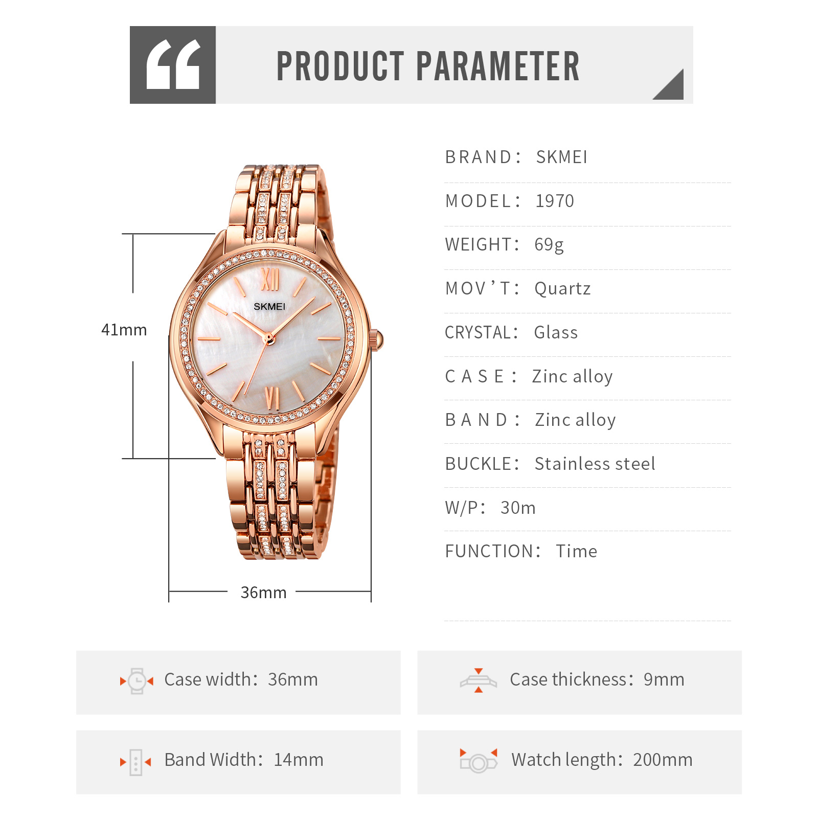 women wrist watch-Skmei Watch Manufacture Co.,Ltd