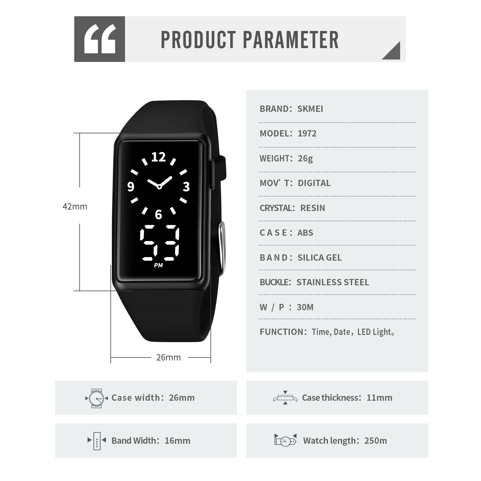  high quality digital watches-Skmei Watch Manufacture Co.,Ltd