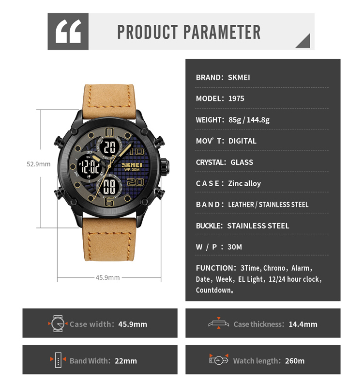 watches men wrist sport digital-Skmei Watch Manufacture Co.,Ltd