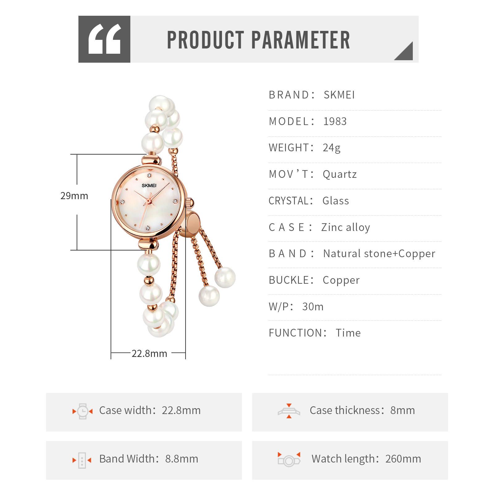 relojes de mujer-Skmei Watch Manufacture Co.,Ltd