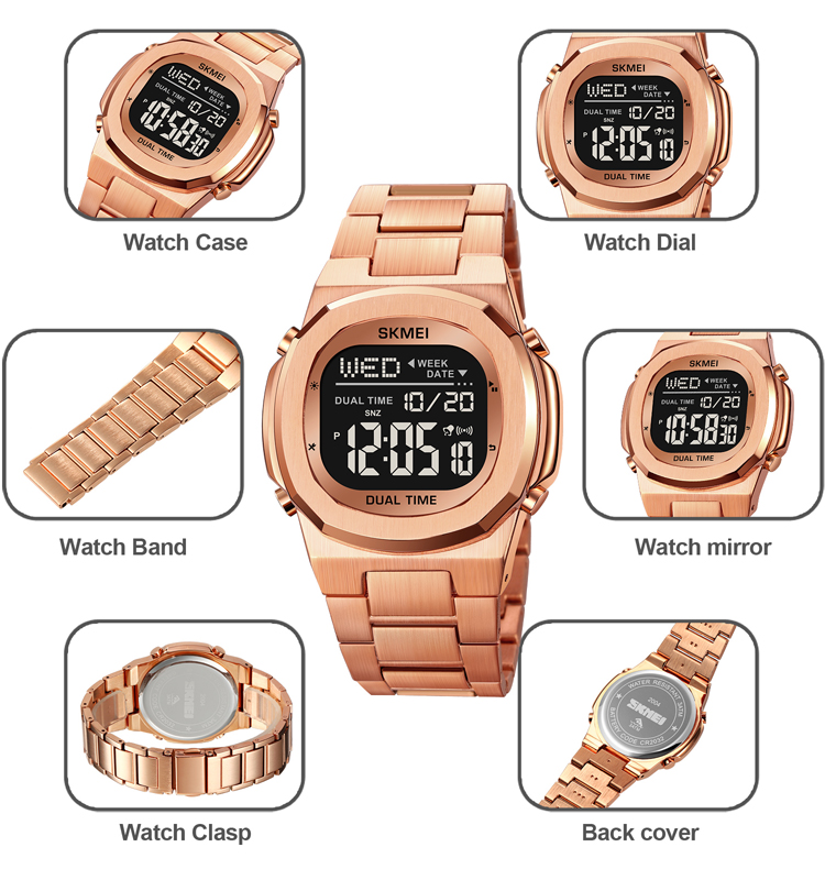 Stainless steel Electronic watch-Skmei Watch Manufacture Co.,Ltd