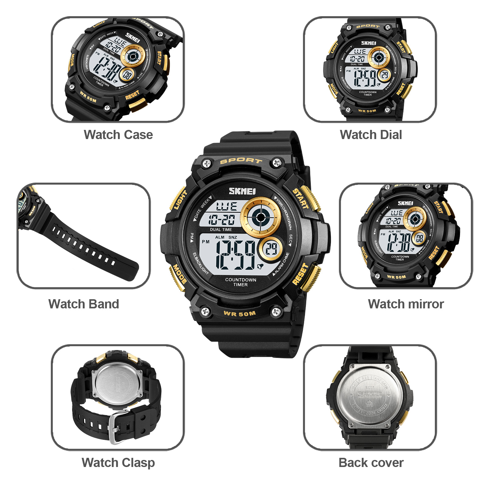 water proof digital watch-Skmei Watch Manufacture Co.,Ltd