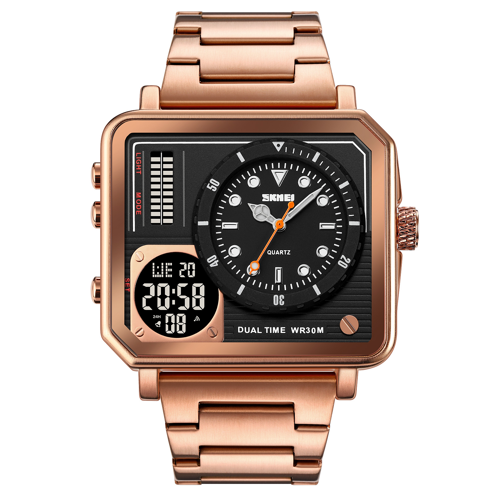 Metal analog digital watch-Skmei Watch Manufacture Co.,Ltd