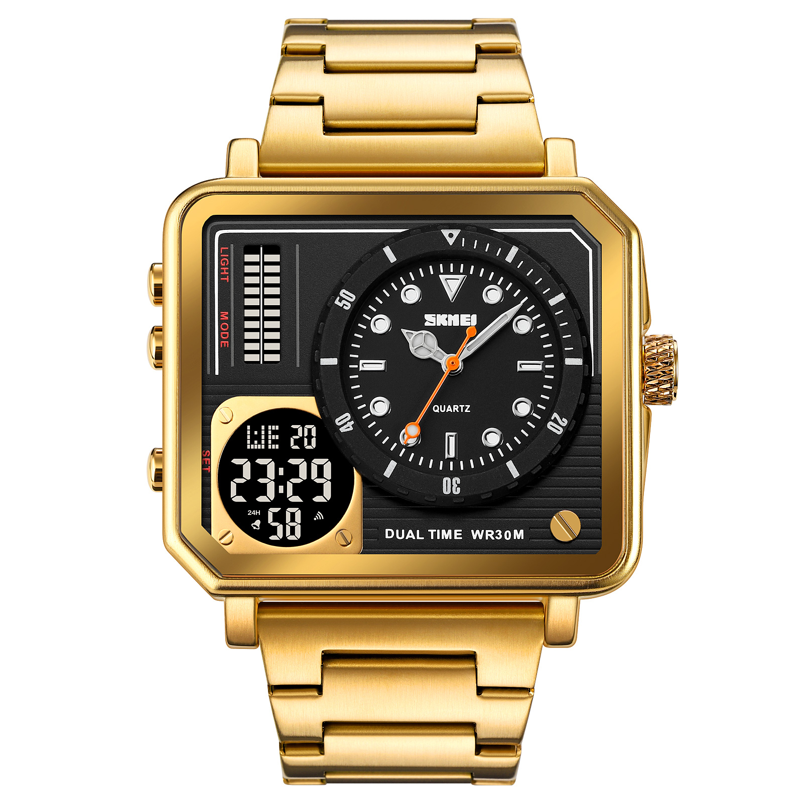 Metal analog digital watch-Skmei Watch Manufacture Co.,Ltd