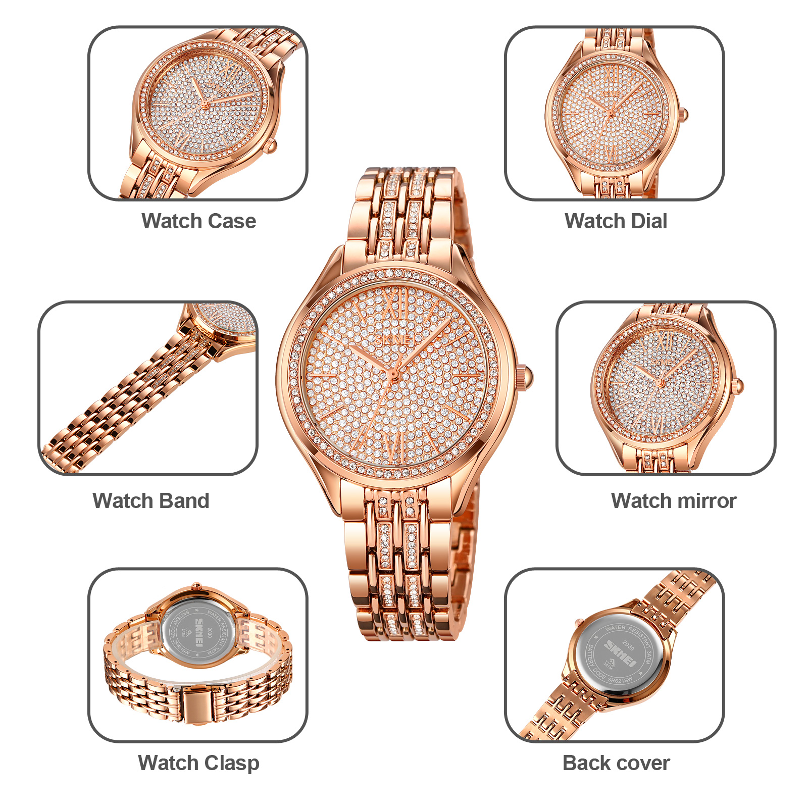 watches women wrist luxury-Skmei Watch Manufacture Co.,Ltd