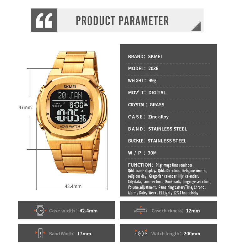 SKMEI qibla watch-Skmei Watch Manufacture Co.,Ltd