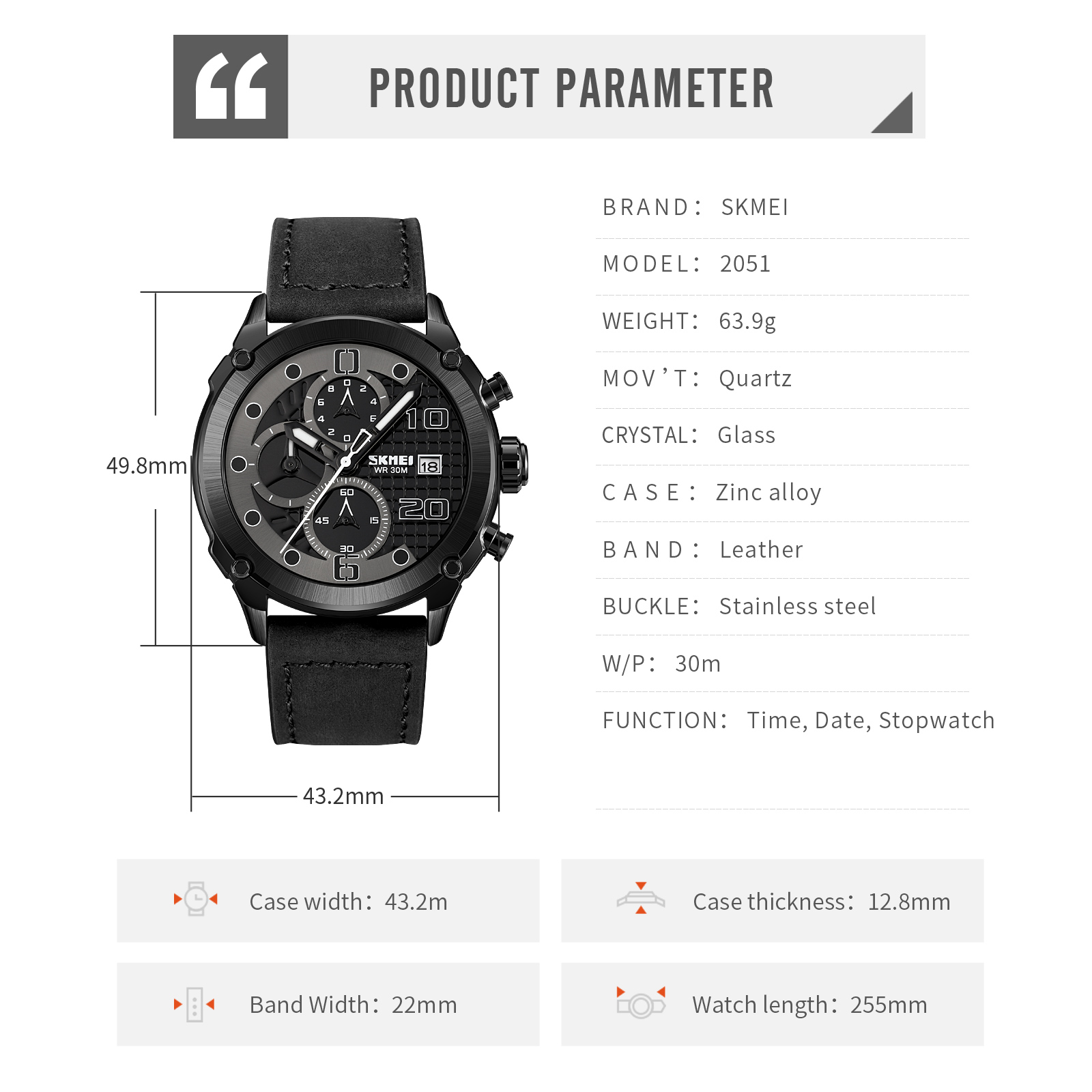 business watches for men-Skmei Watch Manufacture Co.,Ltd