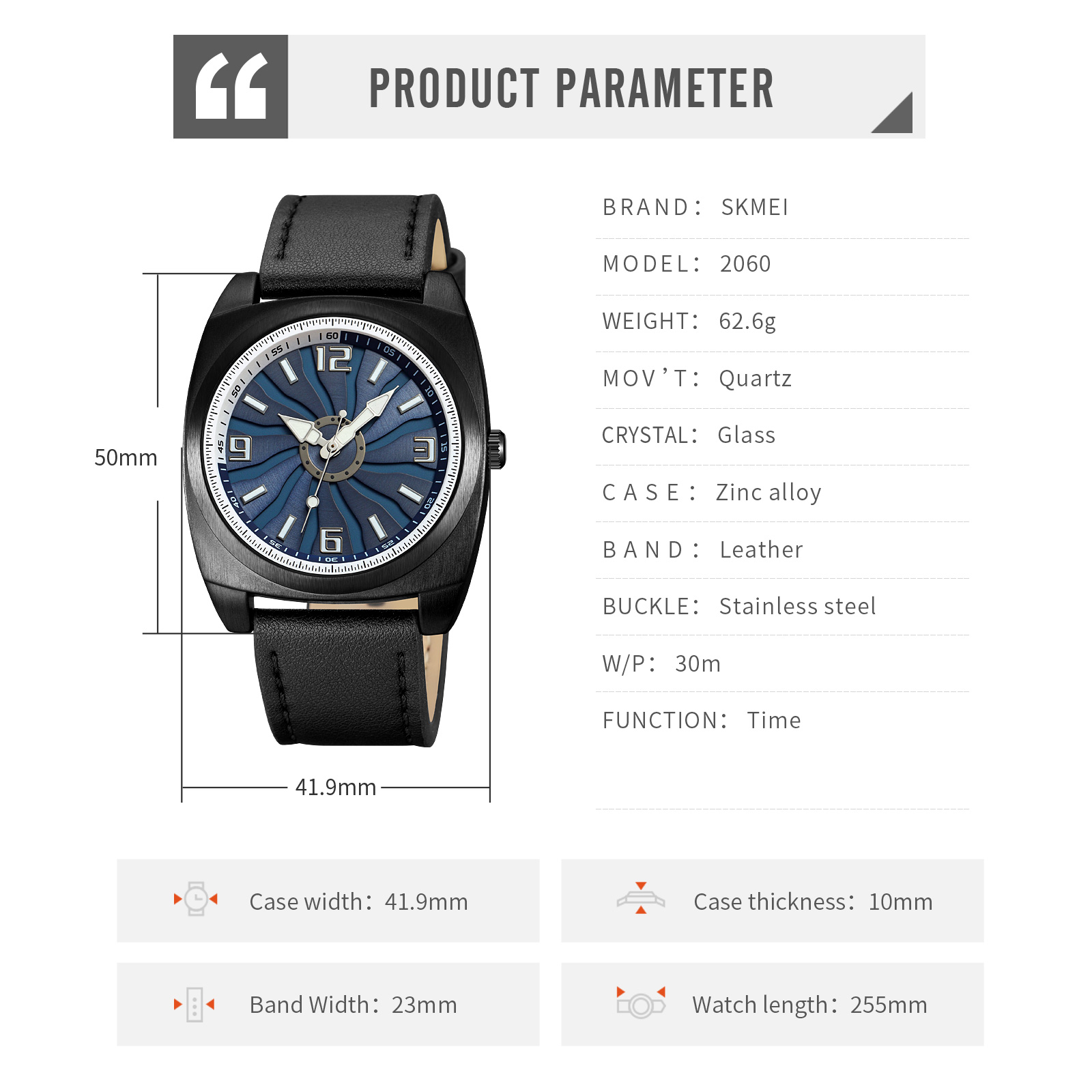men wrist watches casual-Skmei Watch Manufacture Co.,Ltd